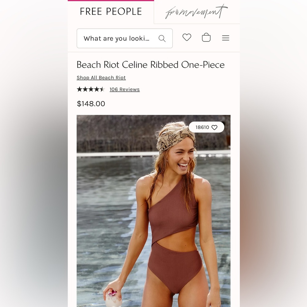 Free People Celine one-piece swim